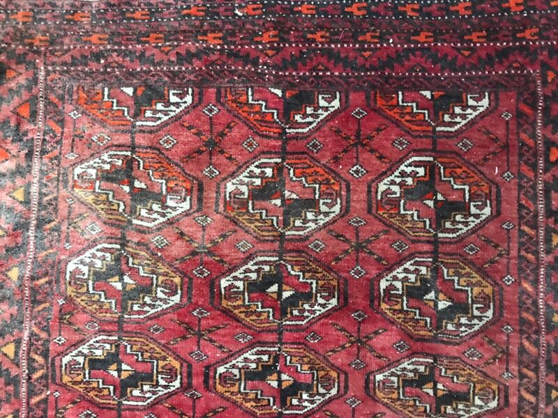 Handmade Afghan Turkmen rug 98x178 cm