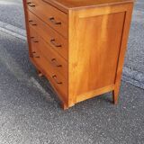 Vintage chest of drawers gilded oak 1950