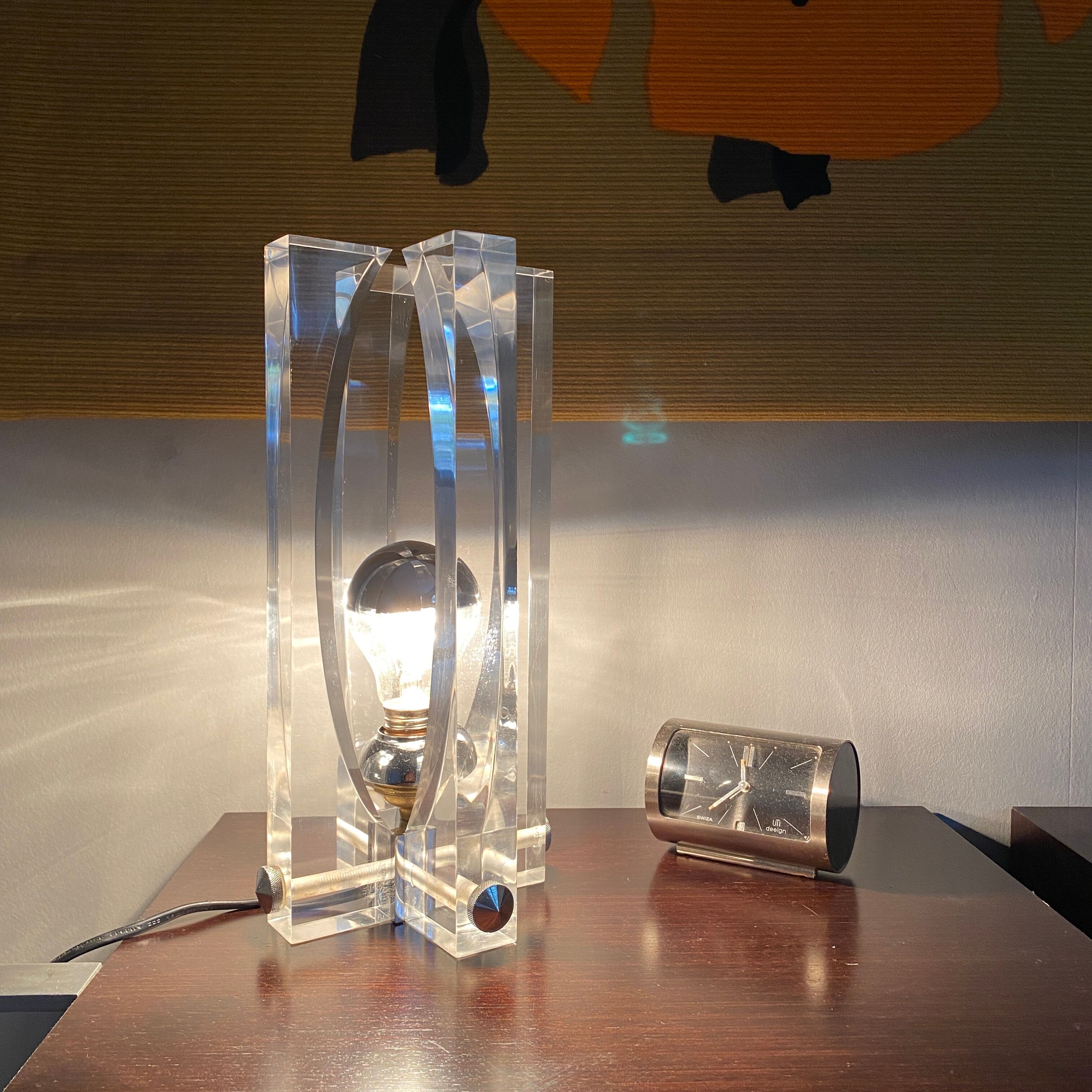 Lamp design André Jean Doucin, France 1970