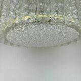XL 60s 70s Chandelier Chandelier Doria Brass Glass Space Age Design 60s