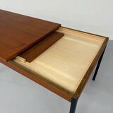 50s design wooden metal dining table or desk from Dieter Waeckerlin