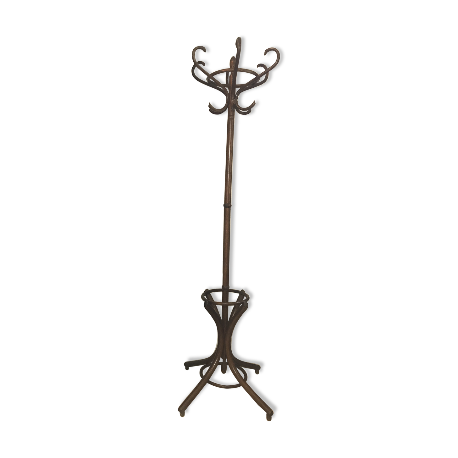 Porte manteau perroquet en bois courbé début XXème siècle