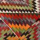 Tapis kilim géométrique multicolore – Explosion de motifs et de caractère
