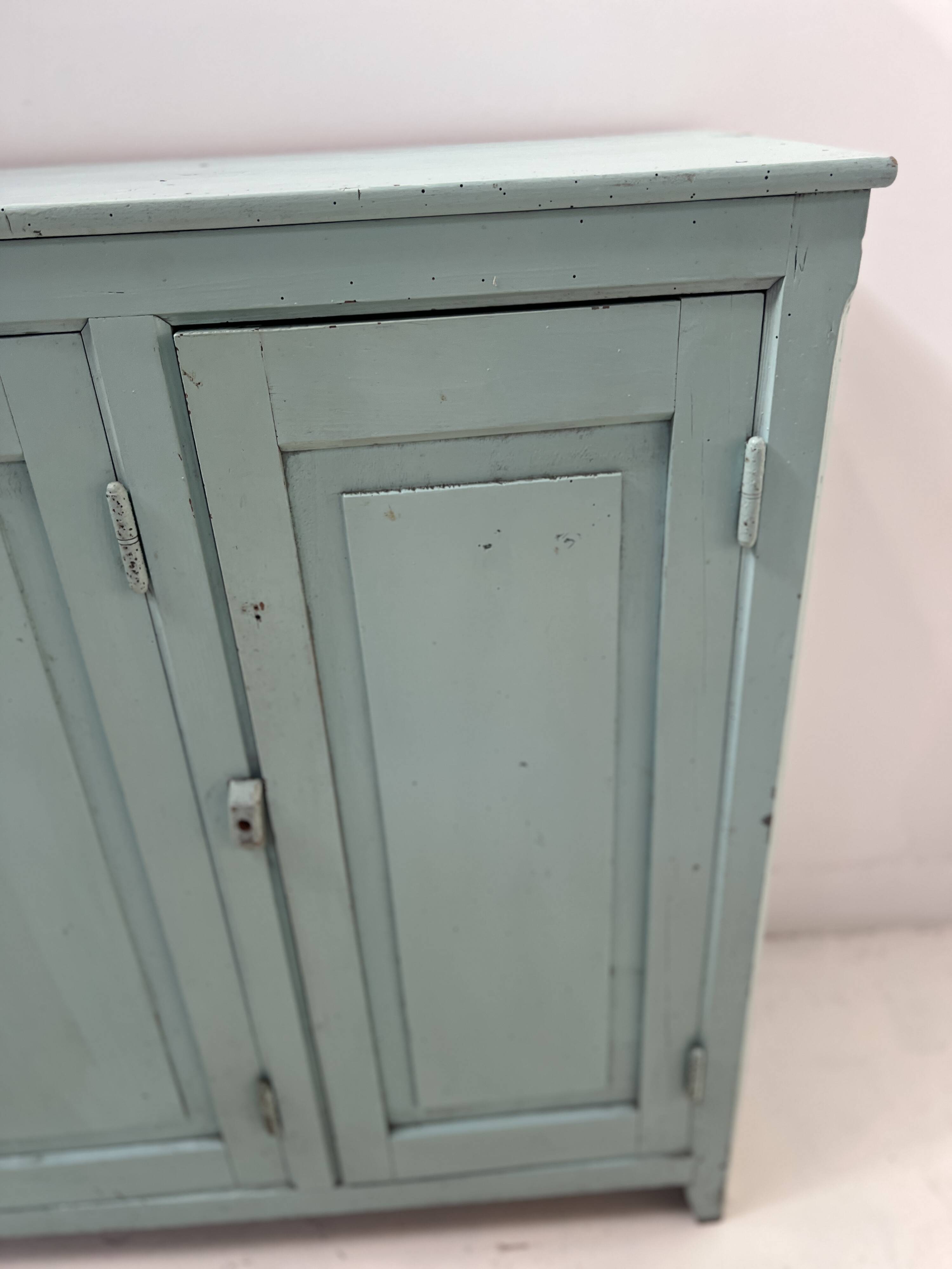 Parisian buffet with three doors in patinated beech, 20th century.