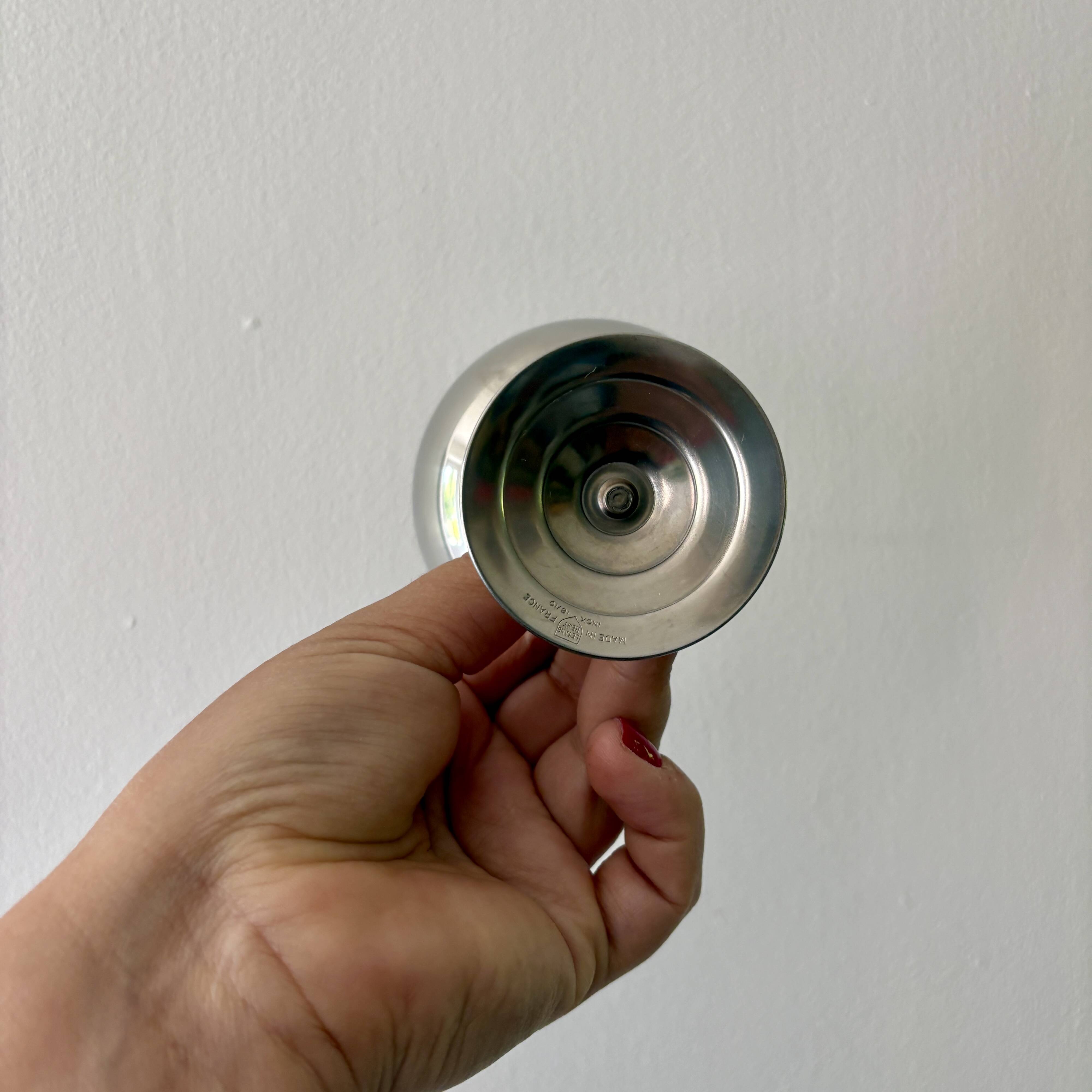 Lot de 6 coupes vintage en inox