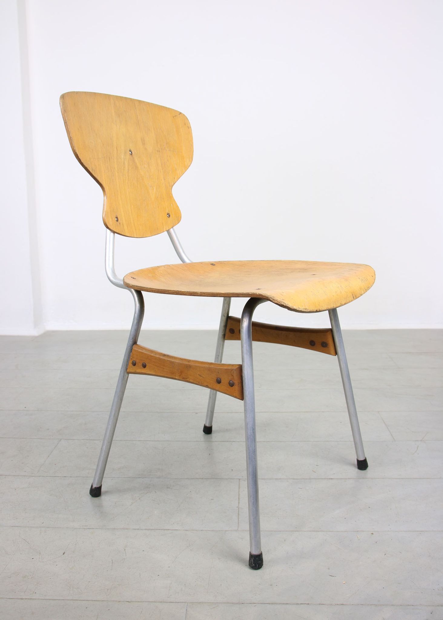 Mid-century plywood chairs by niko kralj, set of 2
