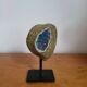 Blue Geode Agate on support