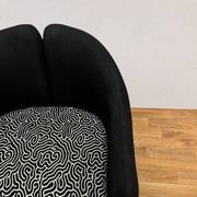 Pair of chairs by Eugenio Gerli for Tecno with patterns, 70s
