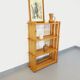 Bookcase vintage pine shelf from the 80s in the style of Maison Regain