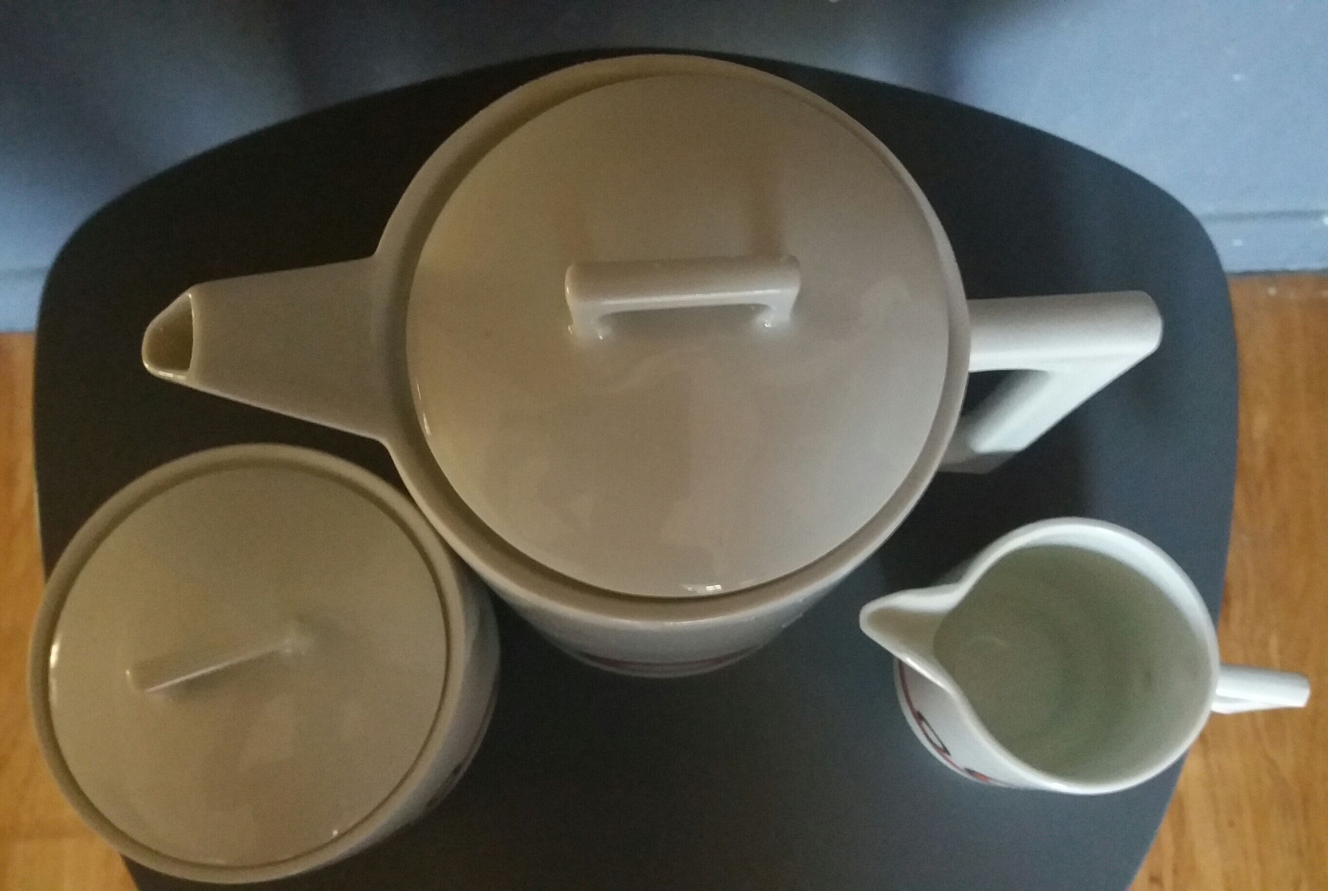 Sugar coffee maker and milk pot Massé Surget