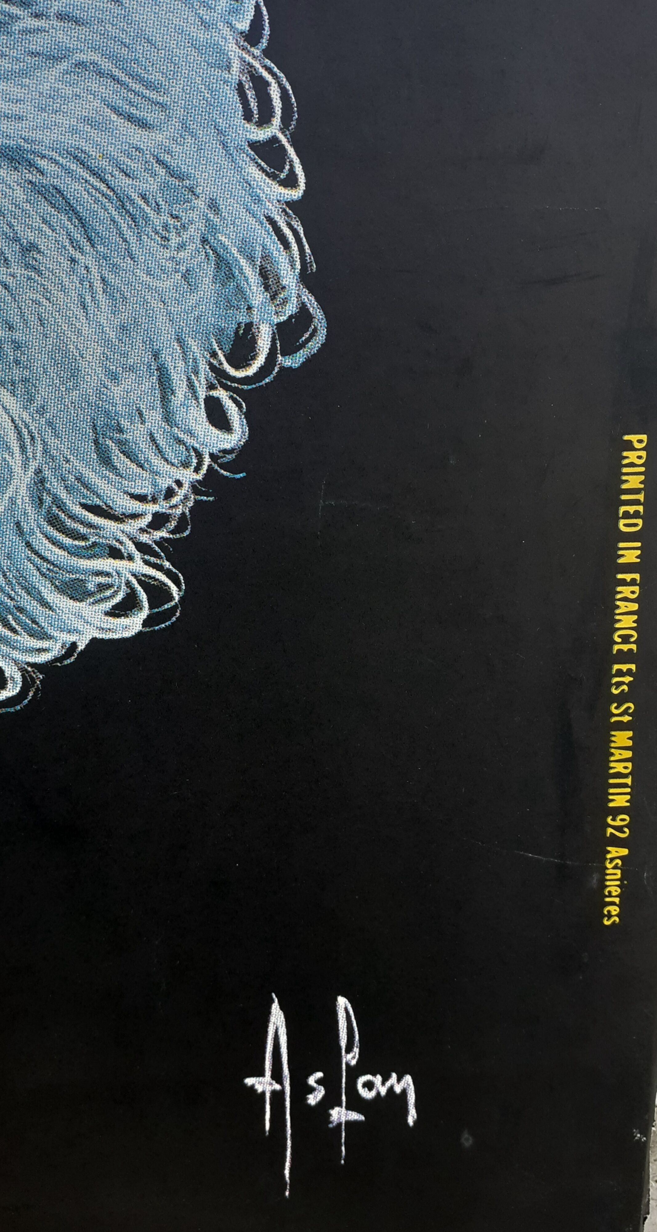 Poster for the Folies Bergère from 1974 illustrated by Aslan