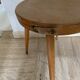 Tabouret petite table pieds compas