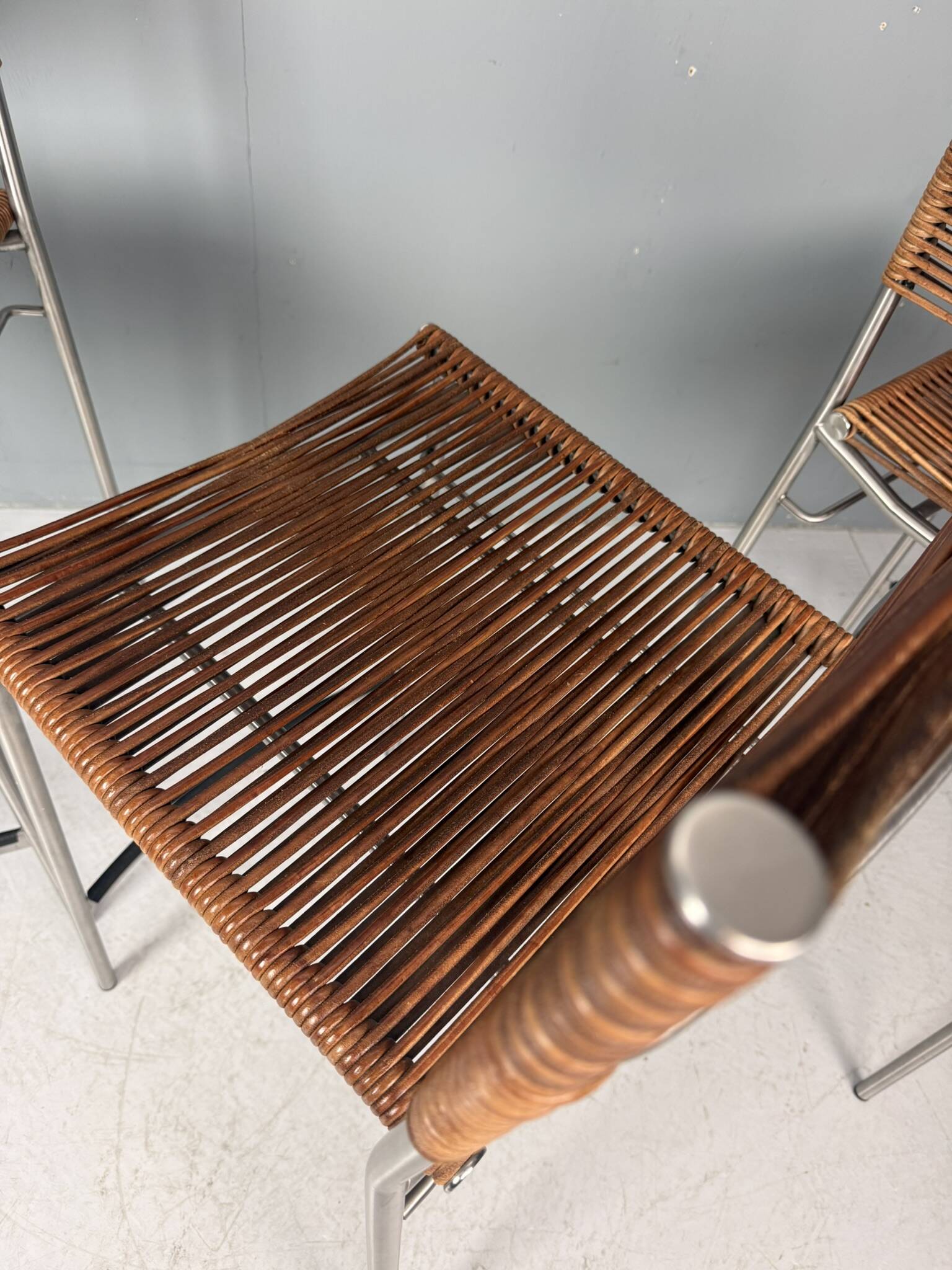 Ensemble de quatre tabourets de bar "Miss B", Tito Agnoli, Italie, 1997