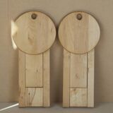 2 tabourets en bois Suzy  Adrian Reed vintage circa 1980