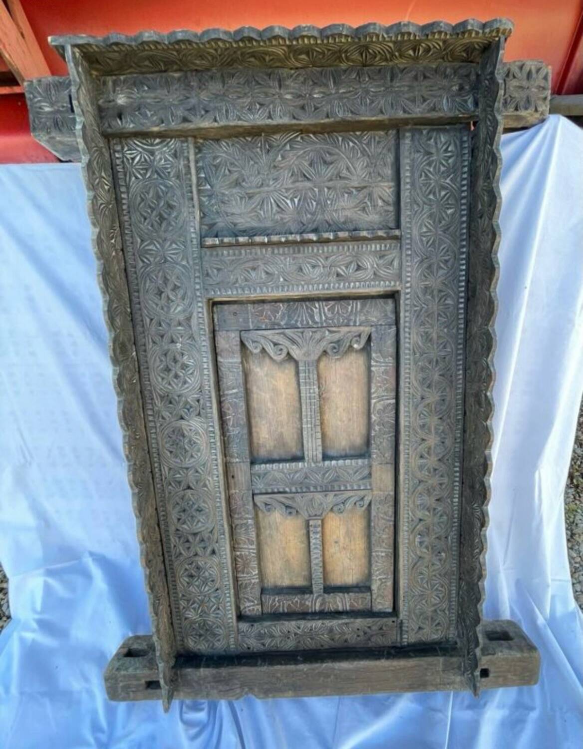 Large ancient door from the Himalayas.