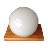 White opaline opaline wall lamp Scandinavian style / vintage 60s-70s
