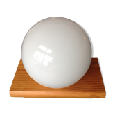 White opaline opaline wall lamp Scandinavian style / vintage 60s-70s