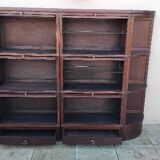 Large modular vintage display cabinet pierre cruiege for martin du