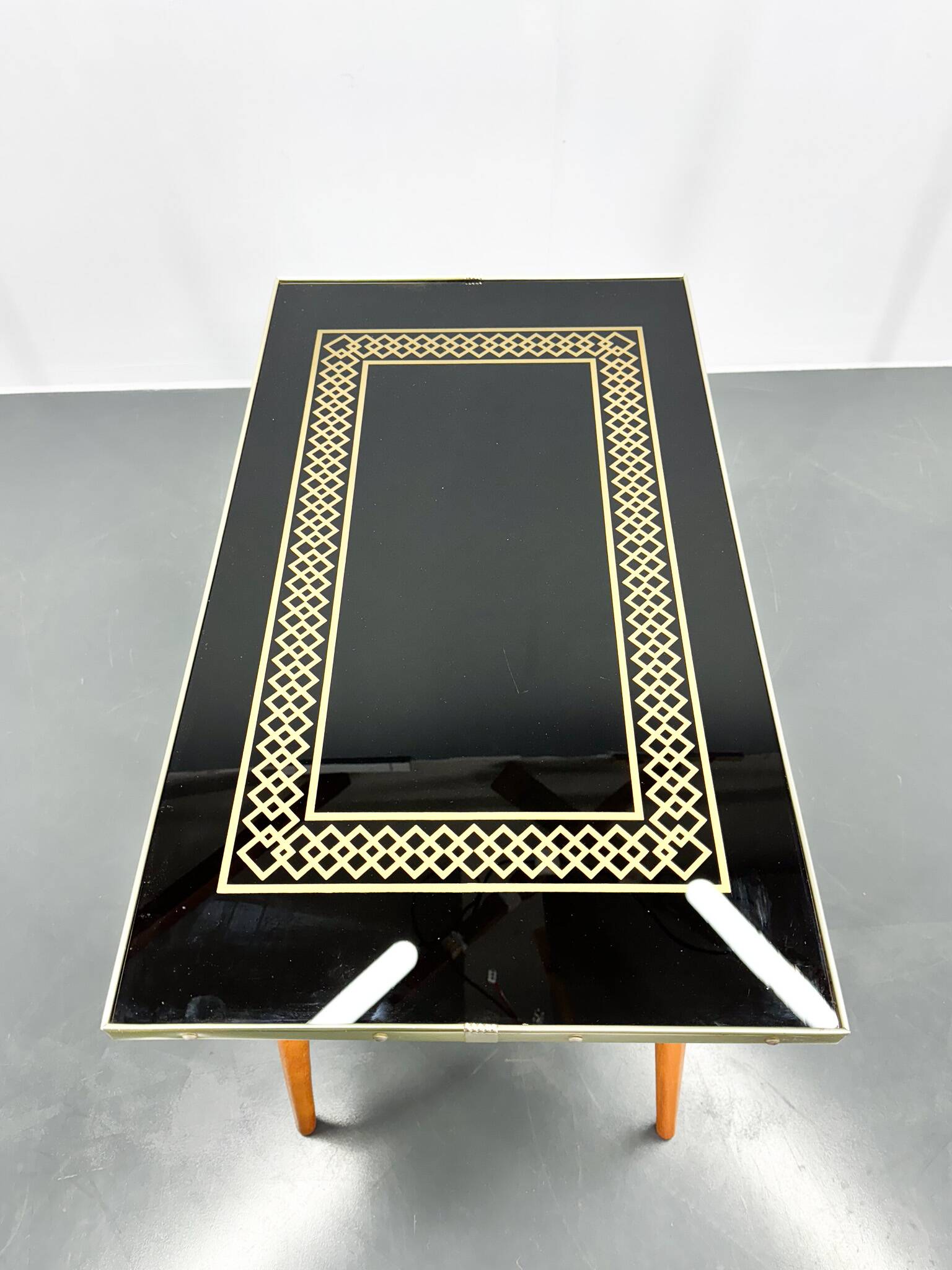 Midcentury Small Glass Side Table, Germany