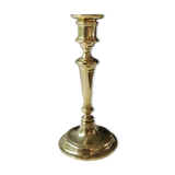 Bougeoir flambeau ancien, en laiton poli, classique et raffiné