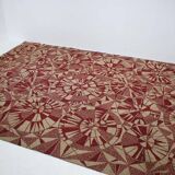 Rare design organic abstract geometric carpet/rug, 1960s