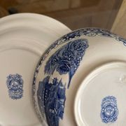Salad bowl and hollow dish Earthenware OLD ENGLAND
