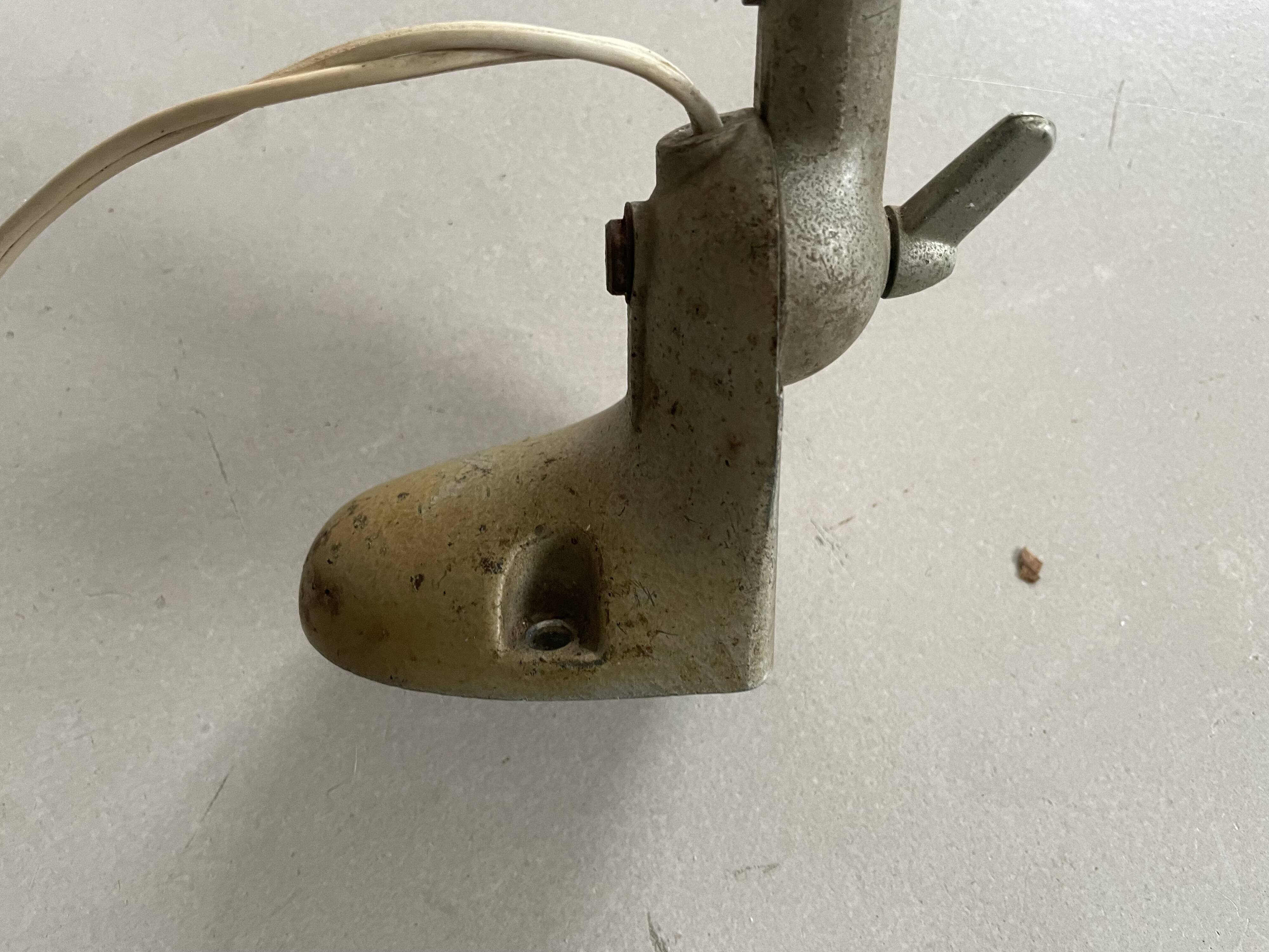 Old industrial articulated lamp