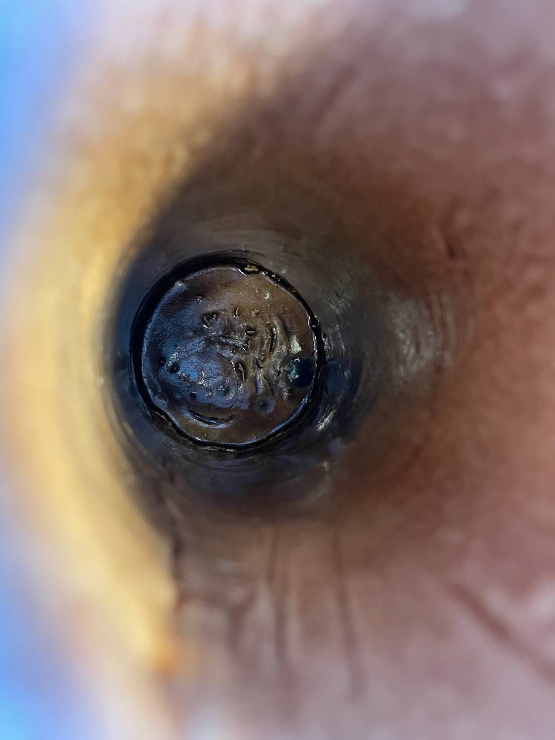 Large handmade ceramic jug, 1975