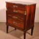 small jump commode in mahogany in Empire style