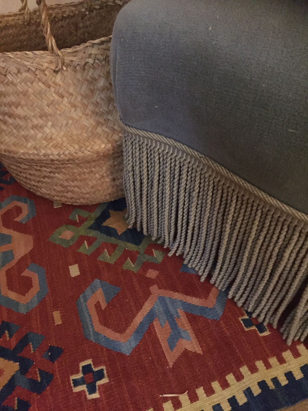 Toad Blue Velvet armchair