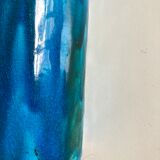 XXL ceramic ceramic earth varnished turquoise 1970