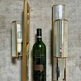 Pair of mirrored sconces by Dekundt, Belgium, 1980s (model 1620-114)