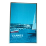 Affiche Cannes french riviera côte d'azur encadrée