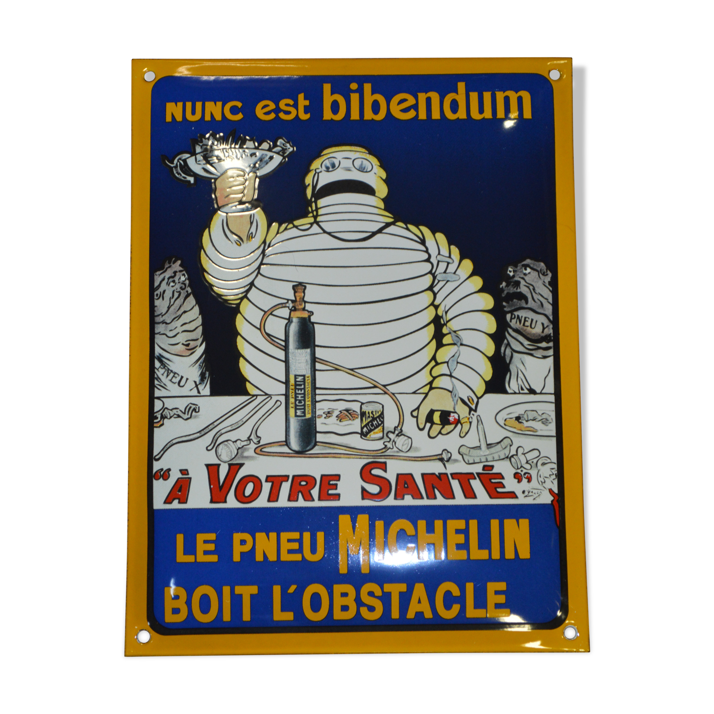 Enamelled plate "Michelin"