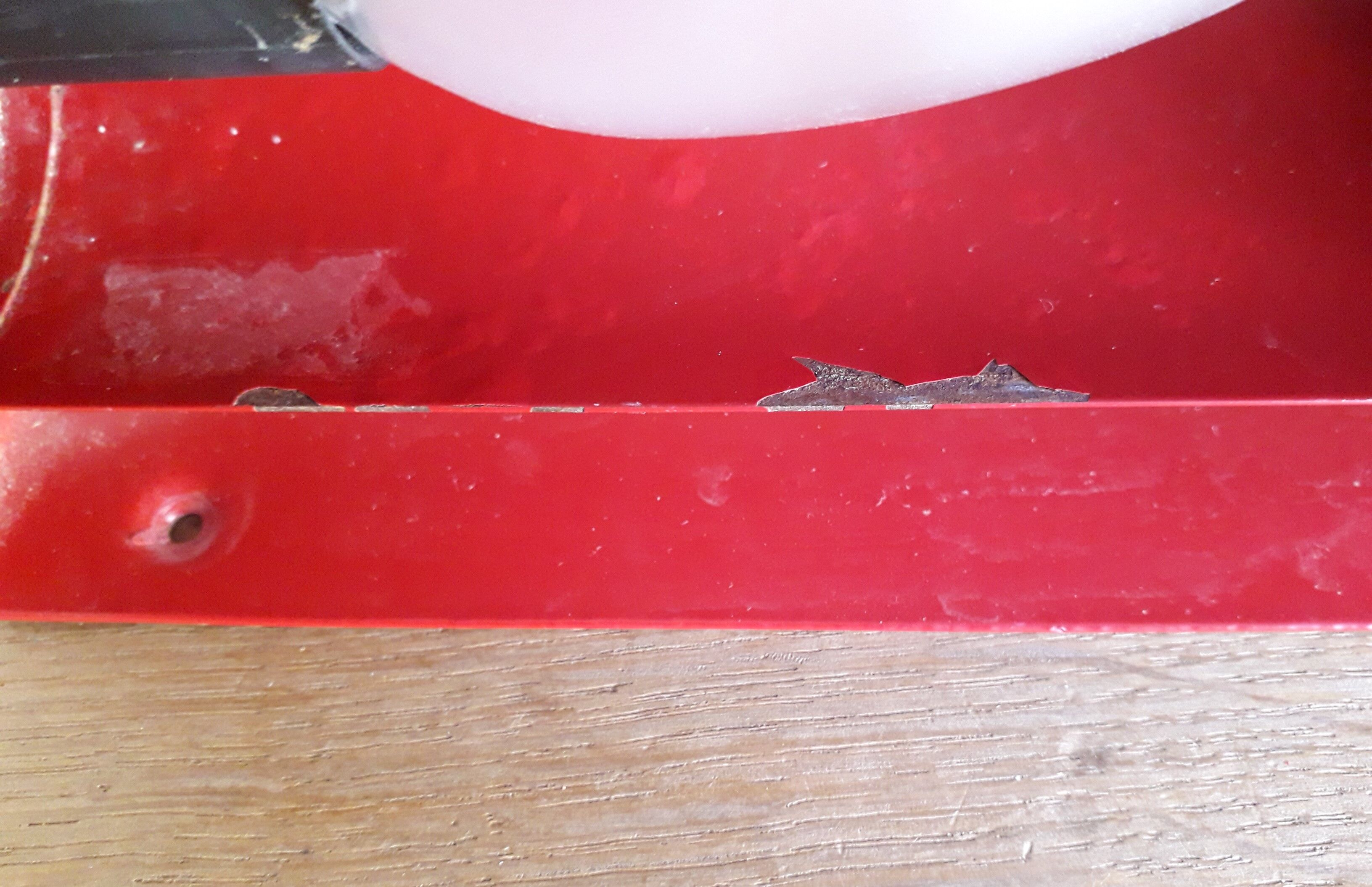 Ikea red sconce 1980