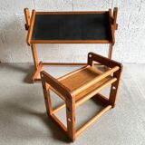 Evolutionary children's desk and its 70s chair