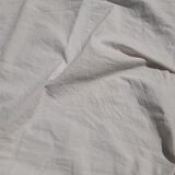 Drap ancien lin coton broderie 268X207