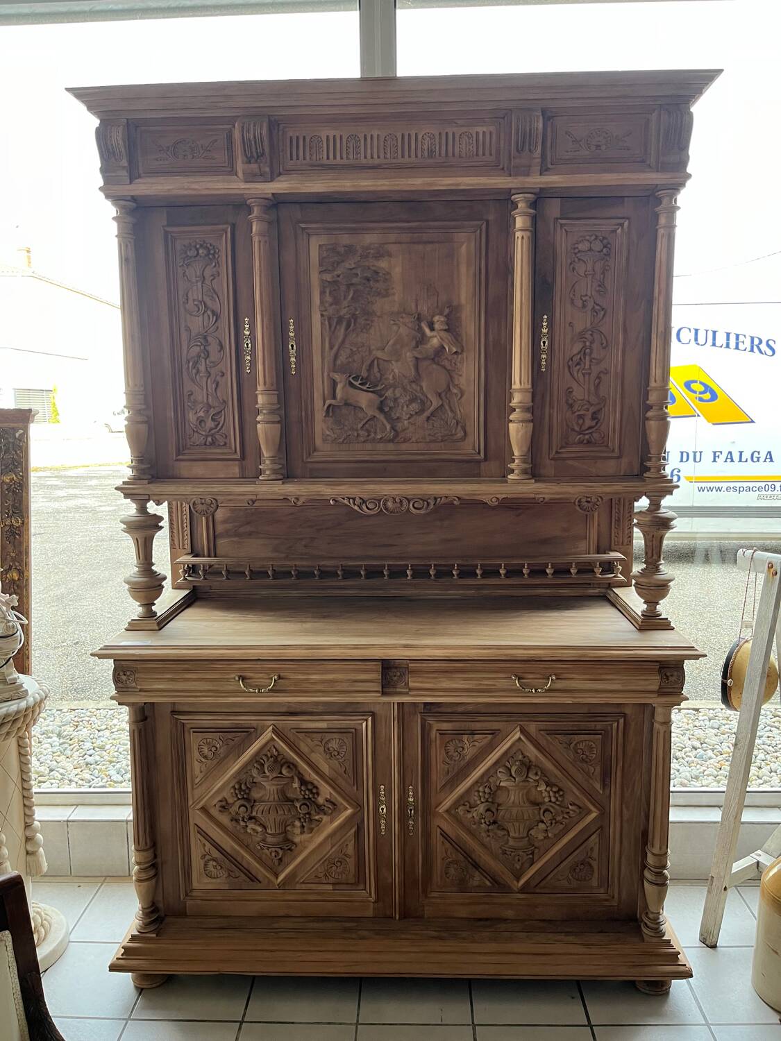 Medieval style airbrushed dresser