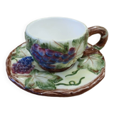 Slip cup and saucer