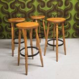 Set of 4 bar stools