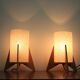 Pair of Midcentury Table Lamps, Rockets, Pokrok Zilina, 1970s