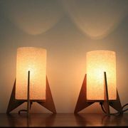 Pair of Midcentury Table Lamps, Rockets, Pokrok Zilina, 1970s