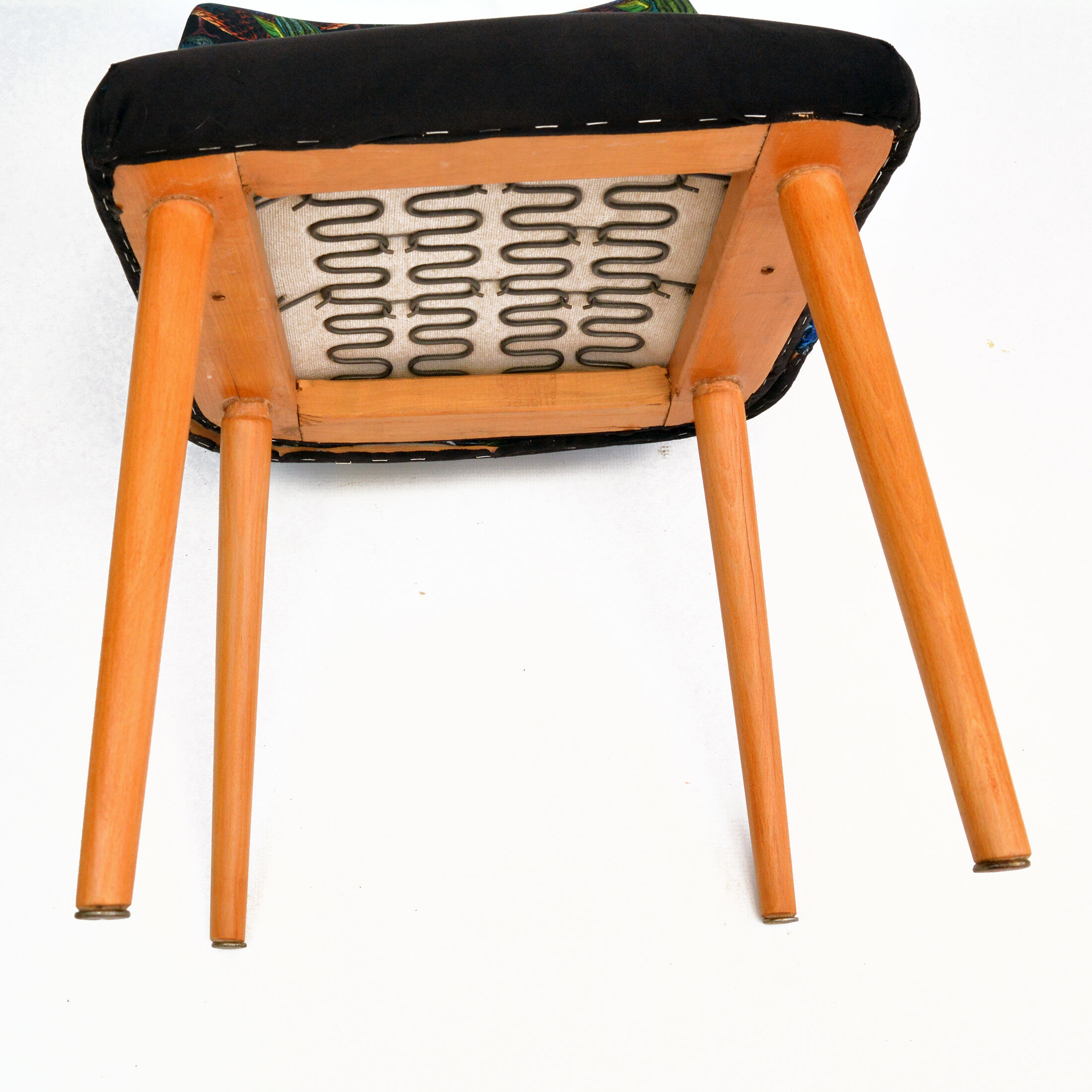 1960s modern upholstered chair, "patyczak", Słupskie Fabryki Mebli, Poland