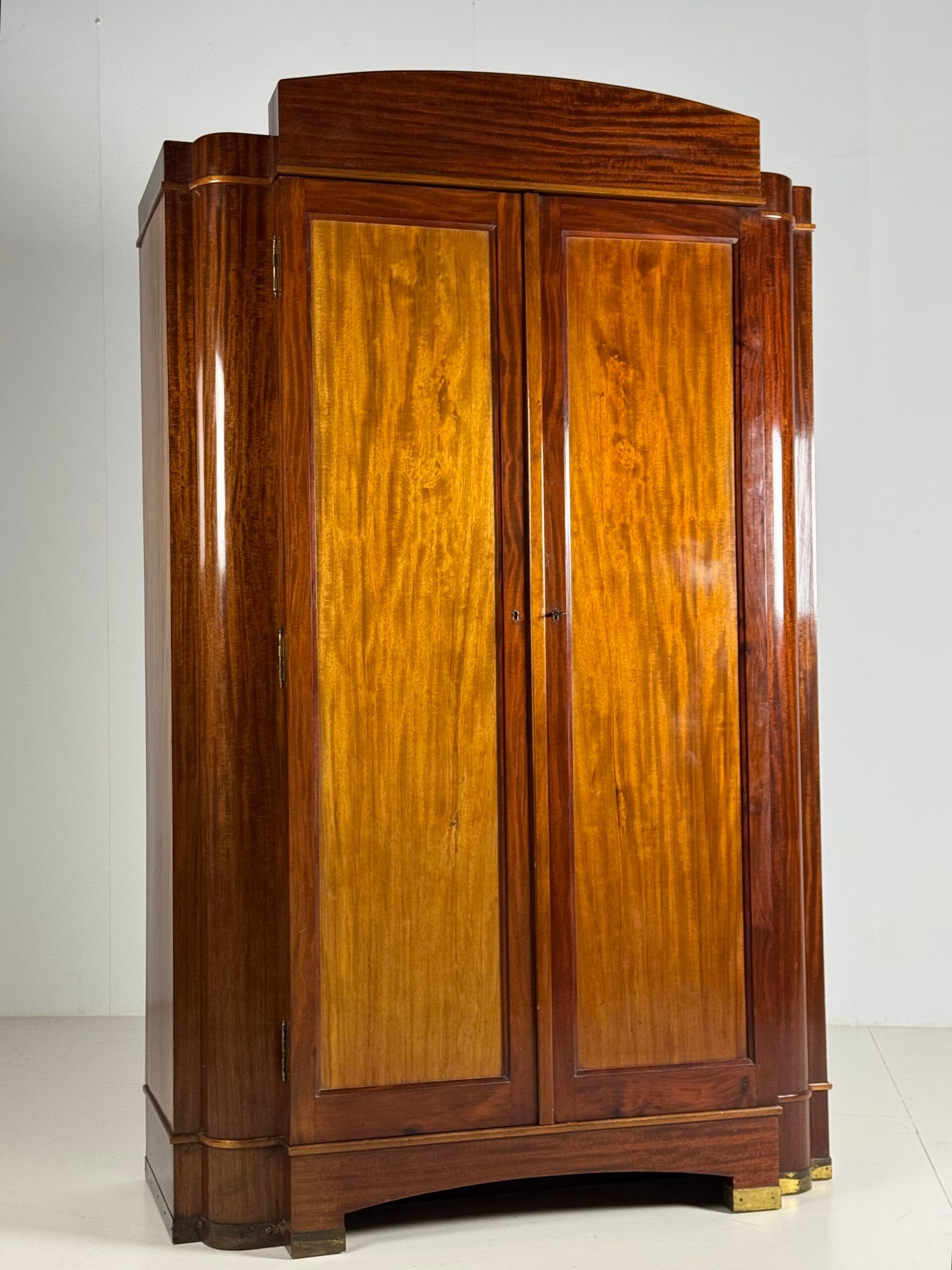 Art Deco wardrobe with mirrors