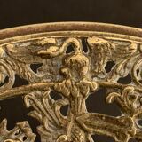 Openwork mythological cup in bronze on pedestal, Renaissance style