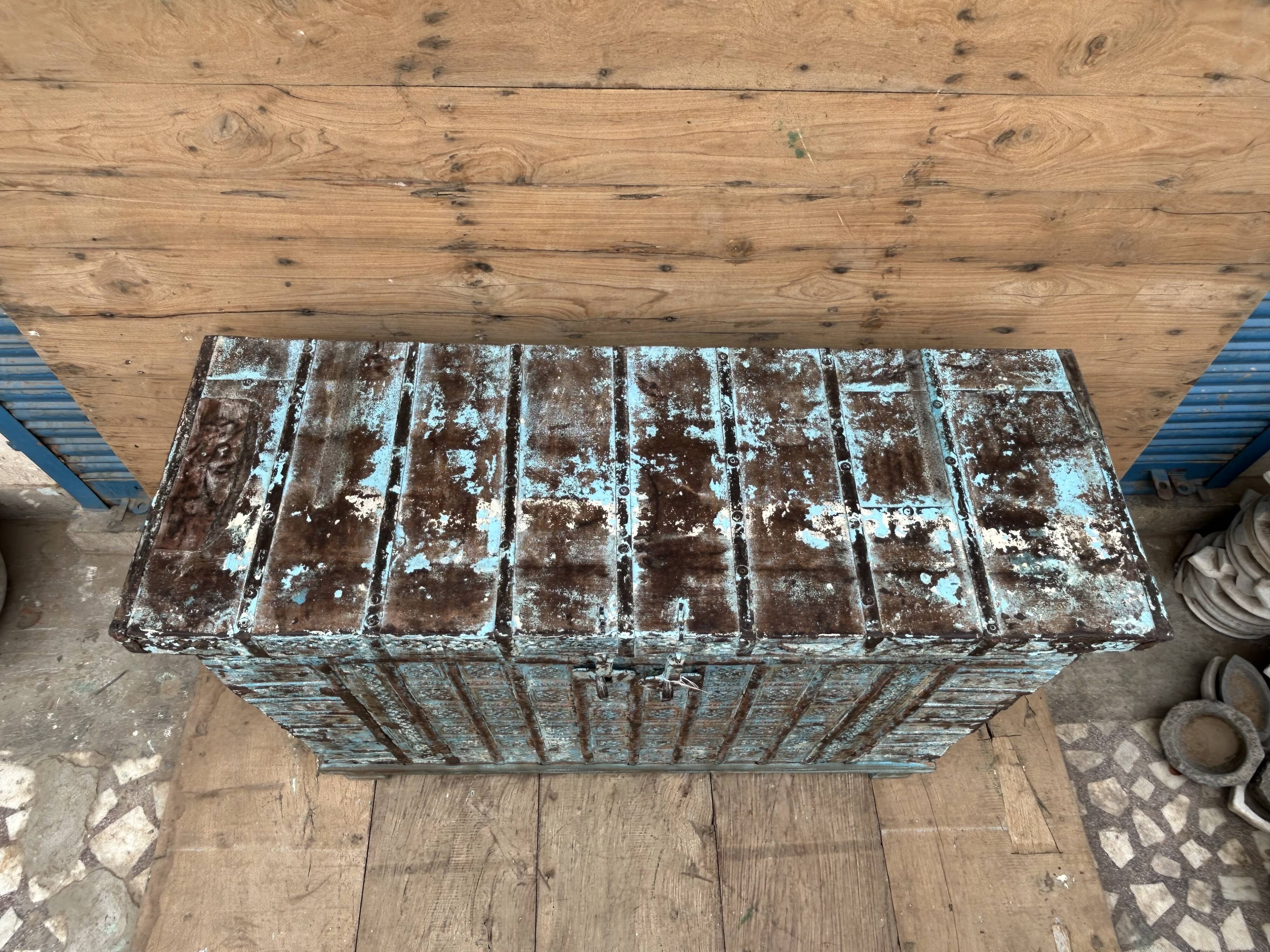 console - Burmese teak wedding chest