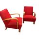 Paire de fauteuils ART DÉCO en bois courbé, années 1930