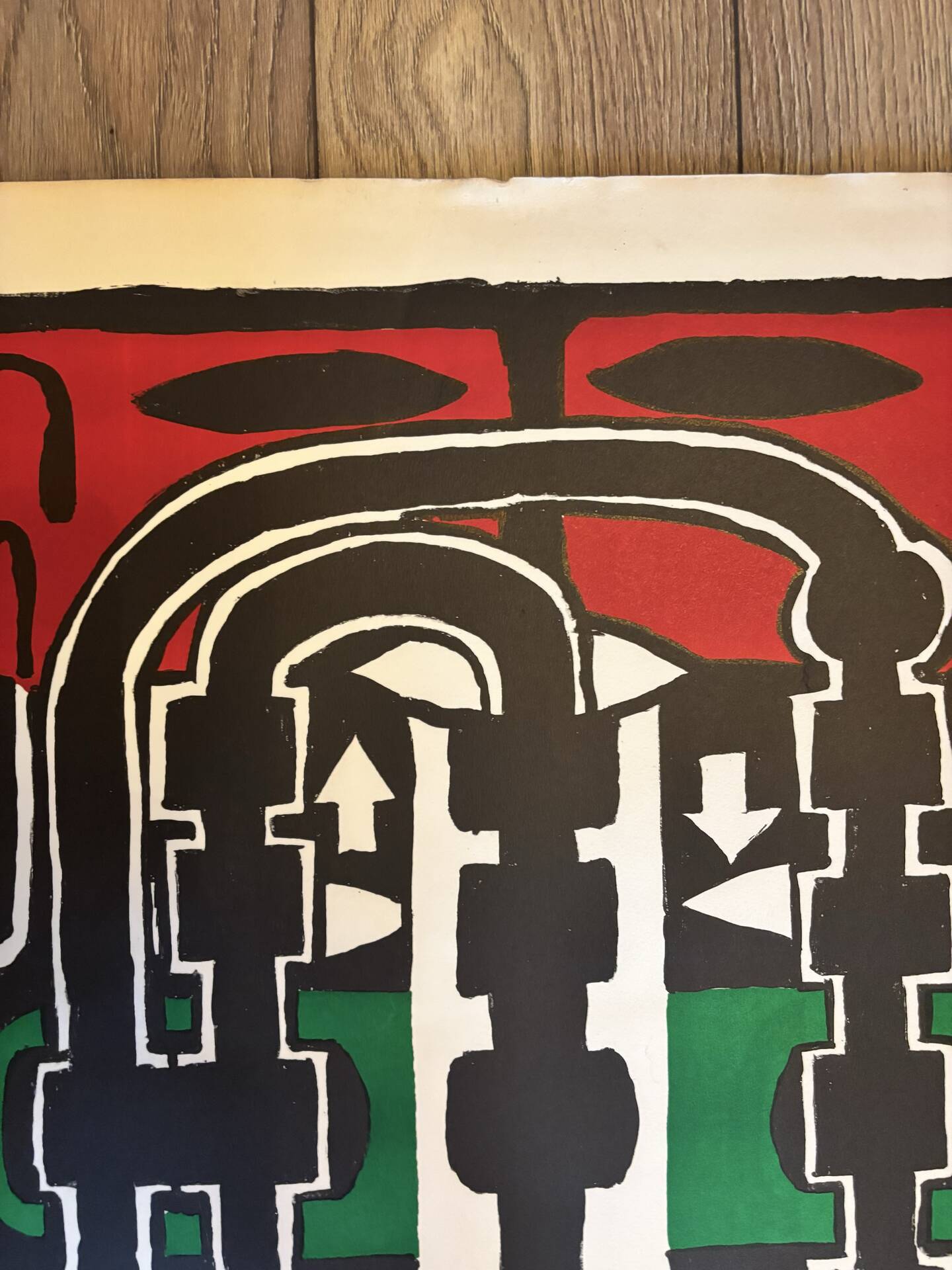 Original lithograph etienne-martin "dwellings" signed numbered 22/1