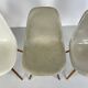 Chaises d'appoint Eames Herman Miller DSW en grège, vert écume de mer, ocre clair et parchemin avec léger