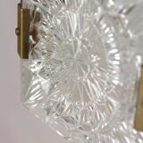 Lampe à Suspension Sculpturale Vintage en Verre par Kamenický Šenov, 1970s